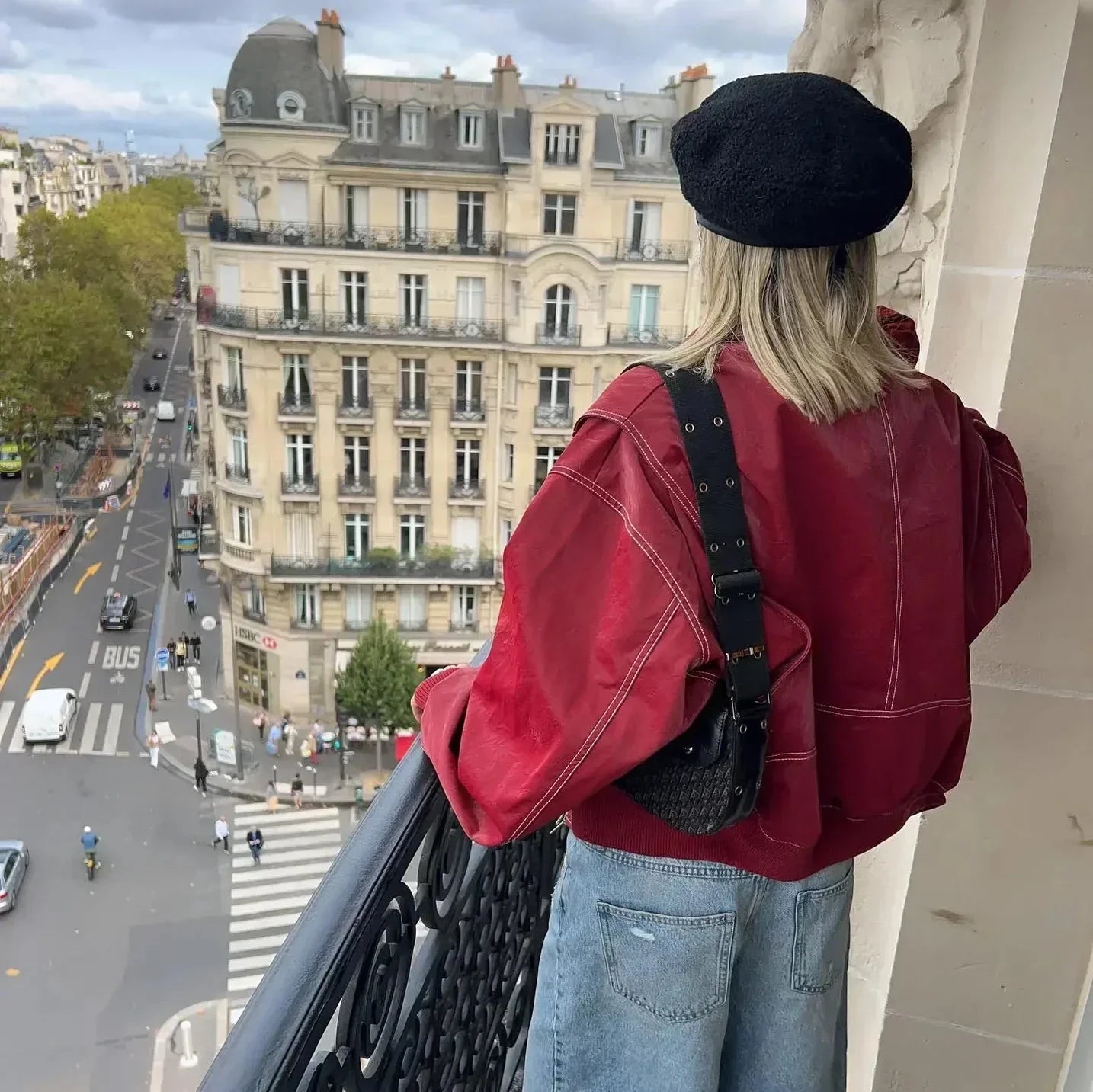 Eva | Veste en cuir vintage pour femme