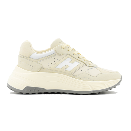 BASKETS H6690 BLANC CASSÉ