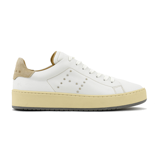 BASKET H672 CLOUS BLANC CAMEL