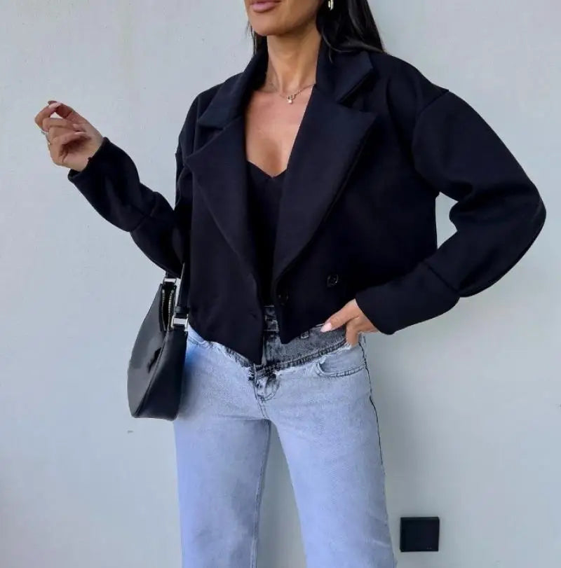 Chloé | Blazer court en laine à boutons pour femme 