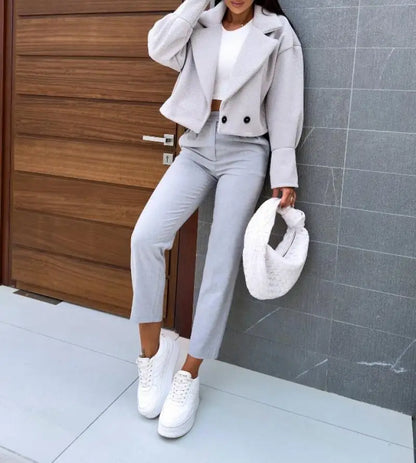 Chloé | Blazer court en laine à boutons pour femme 